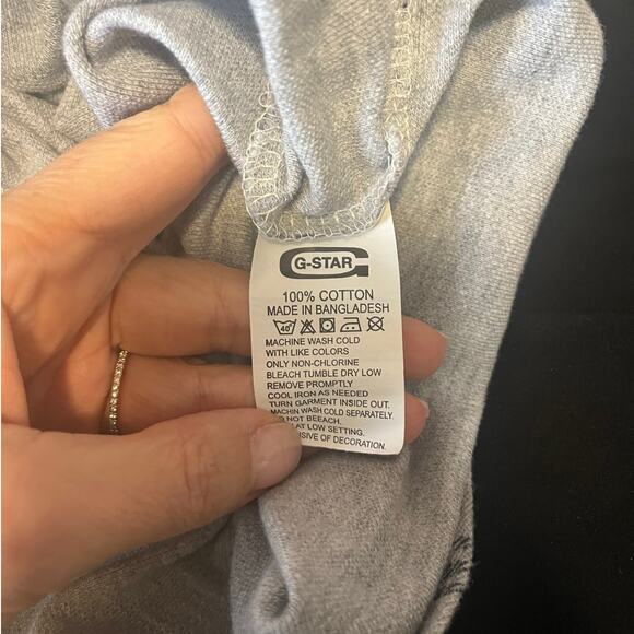 NWOT G-STAR RAW Polo Grey Checkered Embroidered Logo Men's sz. XL Slim Fit - Picture 8 of 8